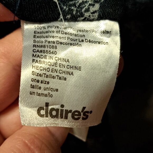 Claire's Navy blue stars scarf NWT - Picture 4 of 4